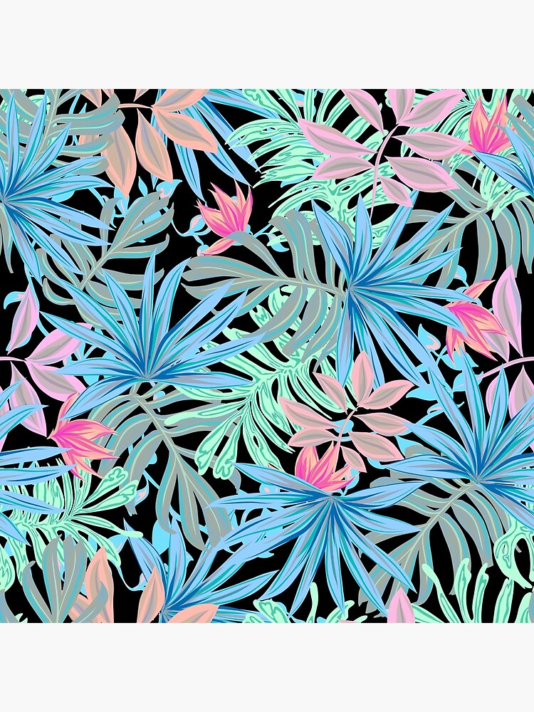 "Pastel Jungle" Framed Art Print for Sale by SusanEileenEvan Redbubble