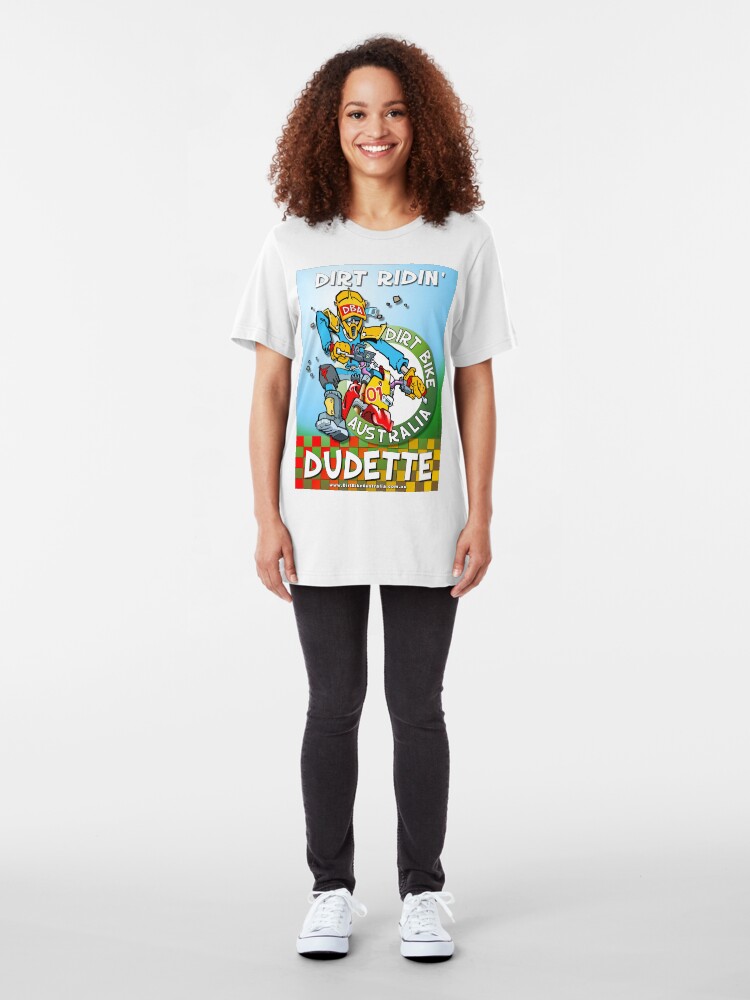 Alternate view of Dirt Ridin’ Dudette T-Shirt Slim Fit T-Shirt