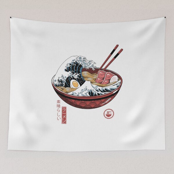 Item preview, Great Ramen Wave White designed and sold by vincenttrinidad.