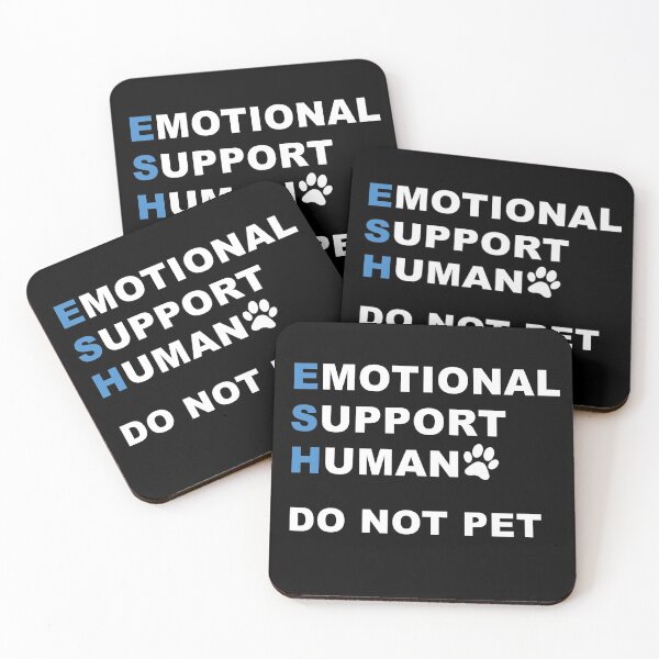 Item preview, Emotional Support Human T-Shirt ESA Service Dog Shirt Funny designed and sold by JoDesignLab.