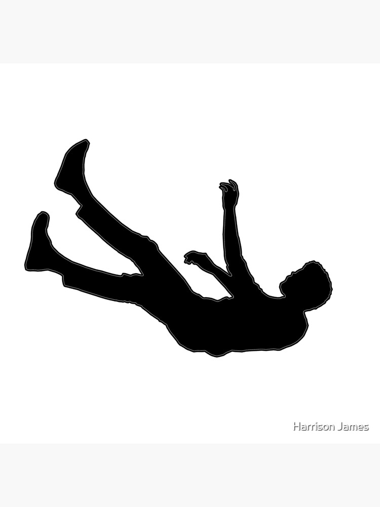"Falling Silhouette" Poster for Sale by Harrison James Redbubble