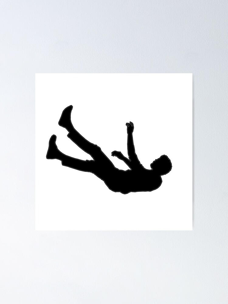 "Falling Silhouette" Poster for Sale by Harrison James Redbubble