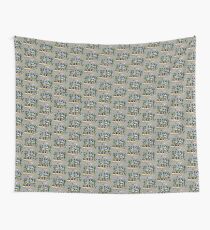 Slide Jump Rally - Colour/Grey Wall Tapestry