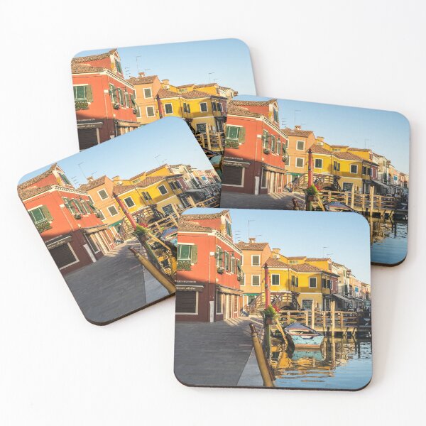 Item preview, Jewel-toned Island - Isola di Burano Colourful Facades and Little Bridges  designed and sold by Georgia Mizuleva.