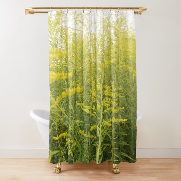 Yellow Goldenrod Shower Curtain