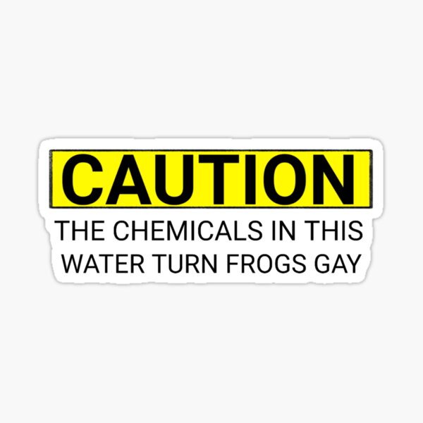 Item preview, Caution: Gay Frogs designed and sold by Verrorie.