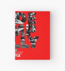 Slide Jump Rally - Red Hardcover Journal