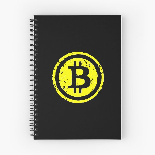 Artikelvorschau, Bitcoin-Logo beunruhigter gelber Druck entworfen und verkauft von groovezero.