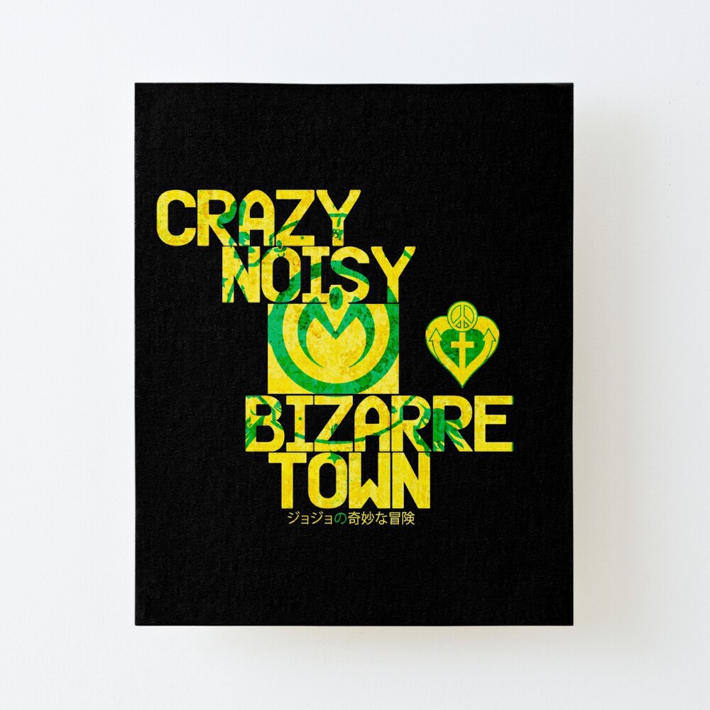 Crazy Noisy Bizarre Town Morioh Art Board Print By Weirdandbizarre Redbubble