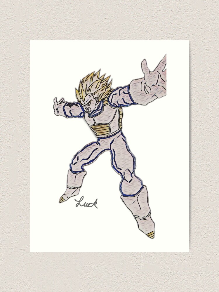 Drawing Vegeta Super Saiyan Blue, FINAL FLASH