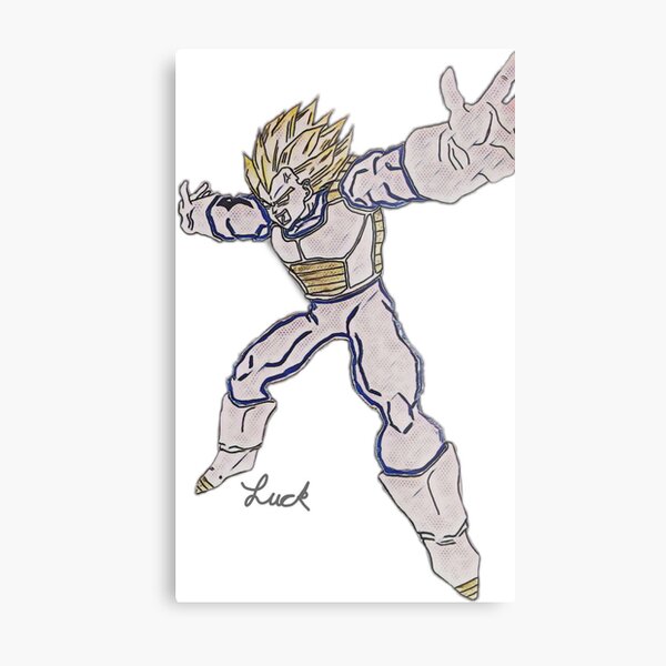 Vegeta Final Flash Metal Prints for Sale