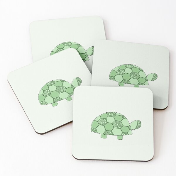 Item preview, patterned turtle designed and sold by heyhoney.