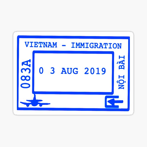 Item preview, Vietnam Passport Stamp designed and sold by Moshpit Mafia.