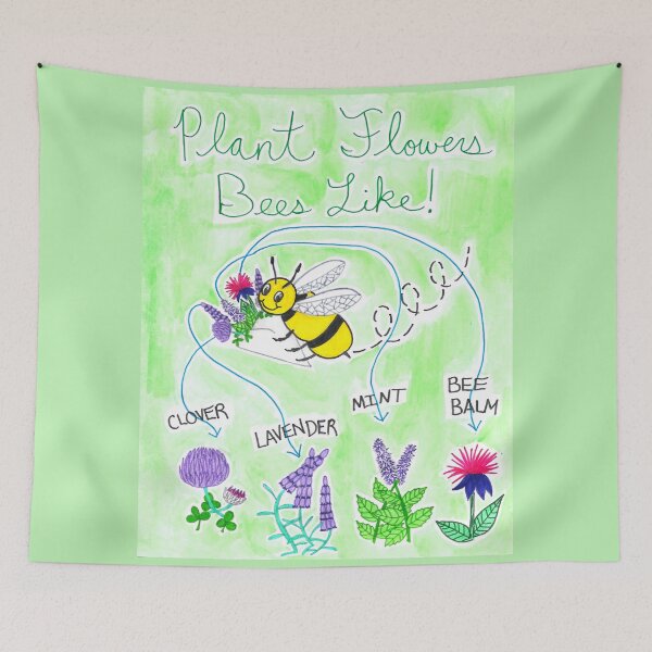 Item preview, Plant Flowers Bees Like  designed and sold by The Rage Garden.