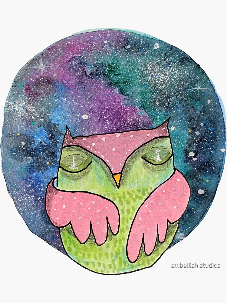 Sleeping Galaxy Owl by tammymurdock