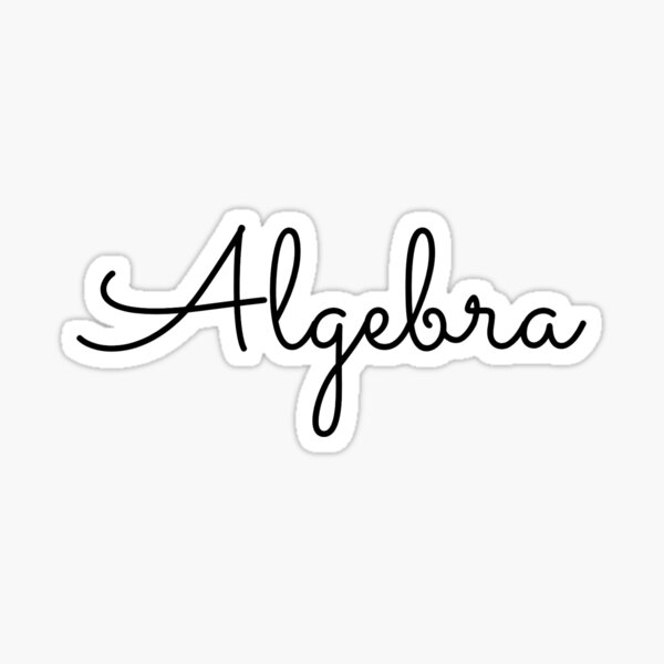 Item preview, Algebra in Script designed and sold by somesac.