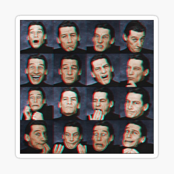 &ldquo;Funny Faces with Jim Varney in 3D&rdquo; Sticker for Sale by StrangeInsite
