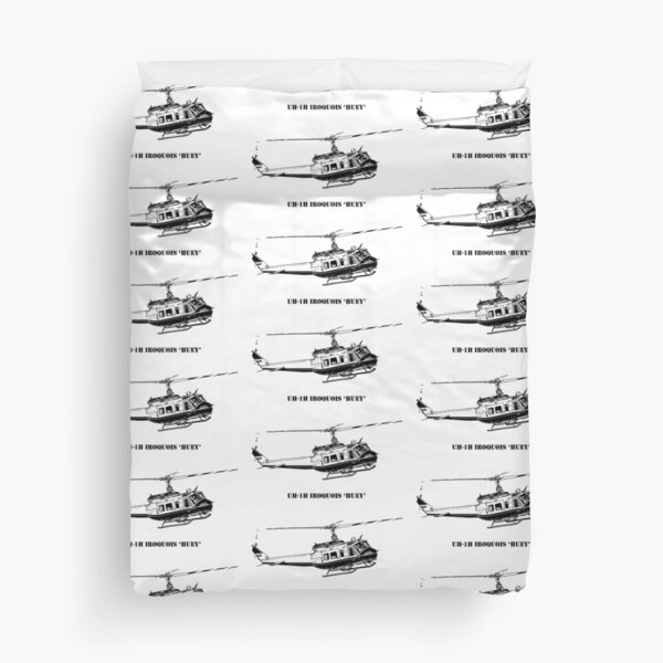 Huey Helicopter Graphic Duvet Cover