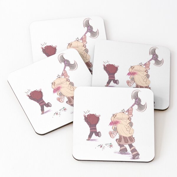 Item preview, Astrid chasing Hiccup designed and sold by eliphantart.