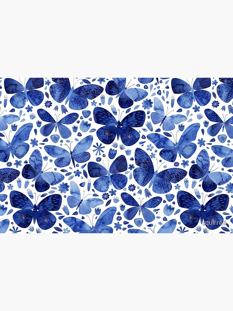 Blue Butterflies by squirrell