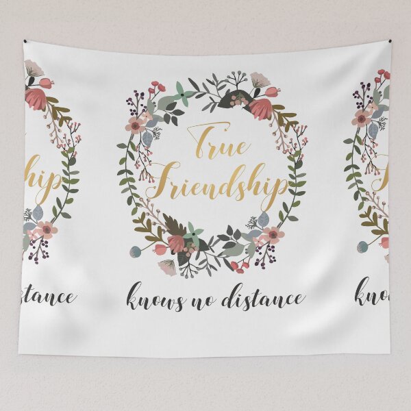 Item preview, True Friendship knows no distance Quote Gift Idea designed and sold by tanabe.
