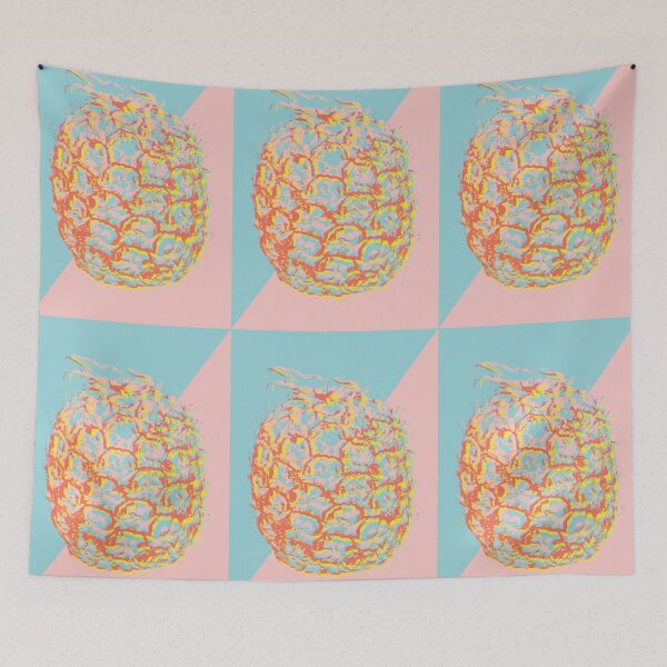 Item preview, Brit Milah PINEAPPLE - red blue designed and sold by Hell-Prints.