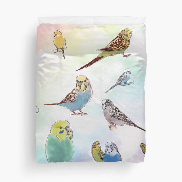 Budgies Duvet Cover