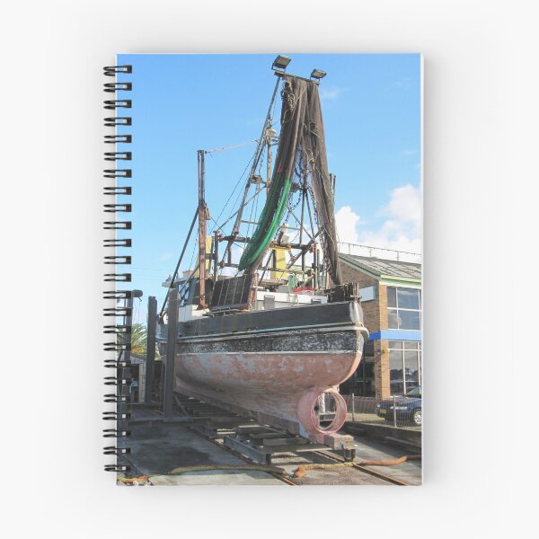 Item preview, Prawn Boat on the Slipway, Boatyard, Tuncurry, Nth. New South Wales. designed and sold by RitaBlom.