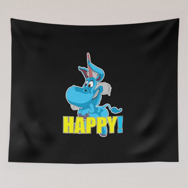 Item preview, Blue Unicorn is Happy designed and sold by DynaMike2012.