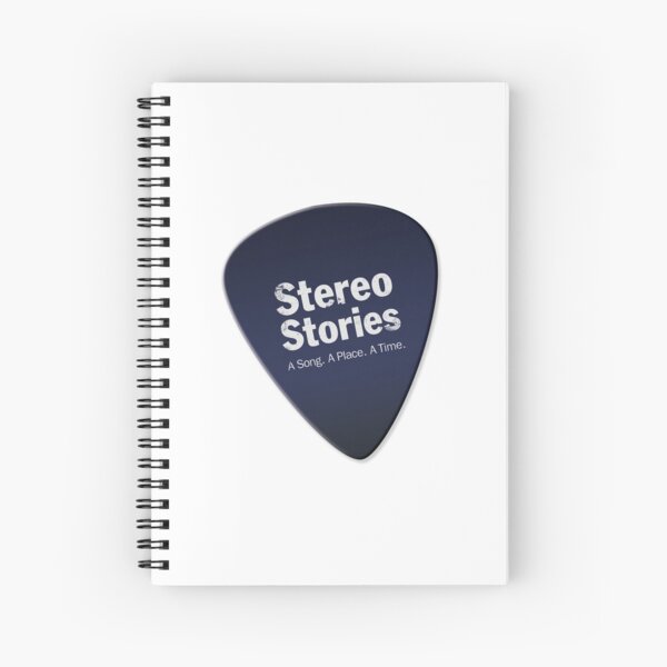 Stereo Stories plectrum logo goes anywhere! Spiral Notebook