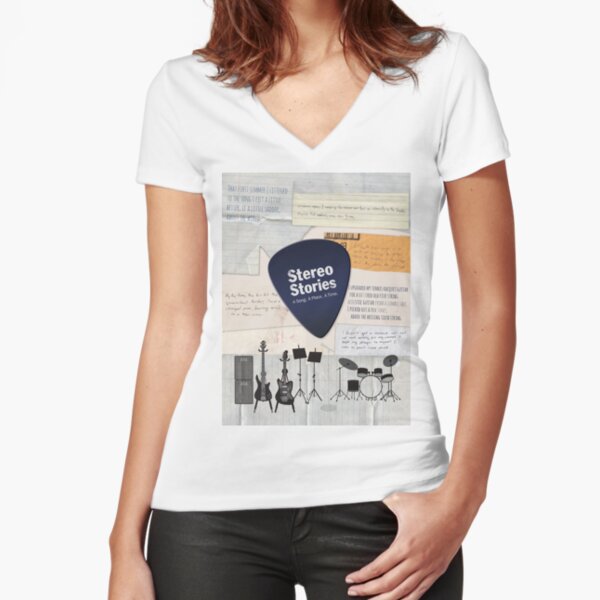 Stereo Stories T-shirts and general merch Fitted V-Neck T-Shirt
