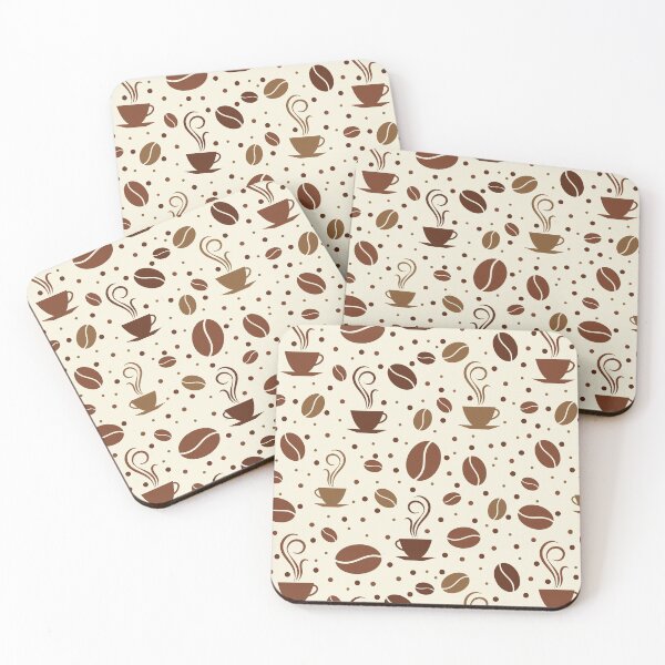 Item preview, Coffee Beans and Cups Pattern designed and sold by mrhighsky.