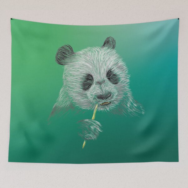 Item preview, Panda Bear chewing on Bamboo designed and sold by Linubidix.