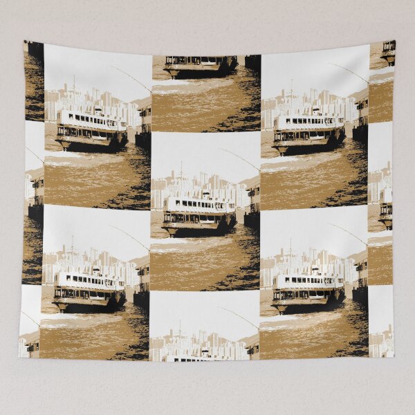 Item preview, HongKong - Duotone - Ferry designed and sold by Hell-Prints.