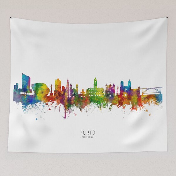 Item preview, Porto Portugal Skyline designed and sold by ArtPrints.