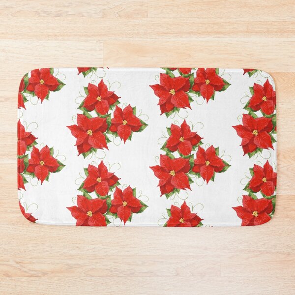 Item preview, Poinsettias with leaves. Christmas Flower. designed and sold by Christine Krahl.