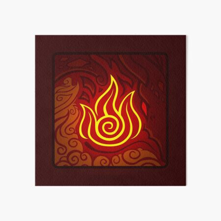 Fire Nation Emblem/Insignia Art Board Print