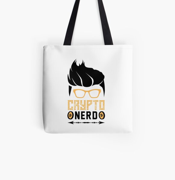 Krypto Nerd mit Haaren Allover-Print Tote Bag
