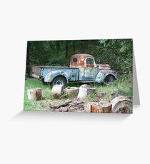 It takes a long time to chop down a tree Greeting Card