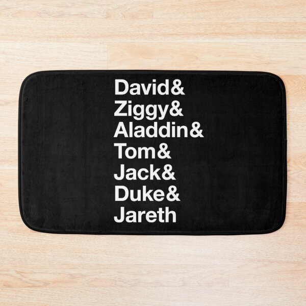 Item preview, David & Ziggy & Aladdin & Tom & Jack & Duke & Jareth List - White Lettering designed and sold by VenusOak.