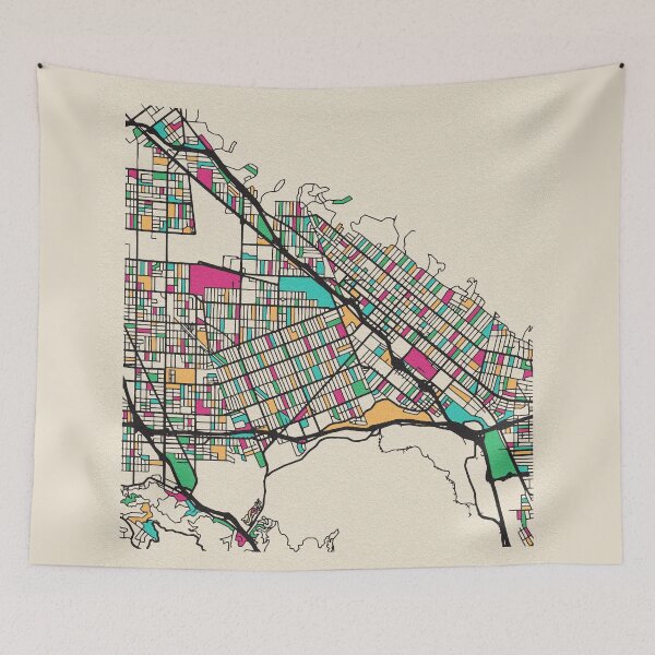 Item preview, Burbank, California Street Map designed and sold by A Deniz Akerman.