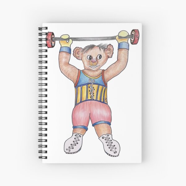 Arno Strongman Circus Performer Spiral Notebook