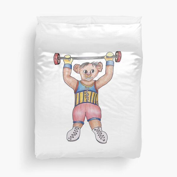 Arno Strongman Circus Performer Duvet Cover