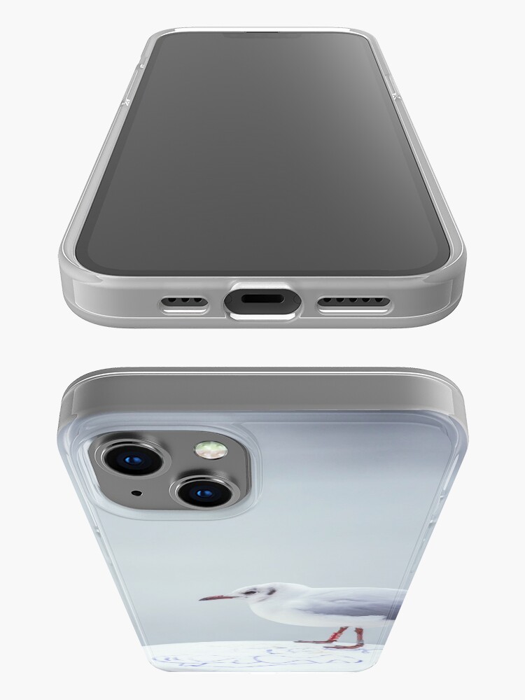 Alternate view of Seagull on bollard iPhone Case
