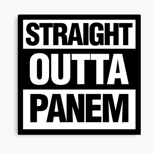 Straight Outta Panem Canvas Print