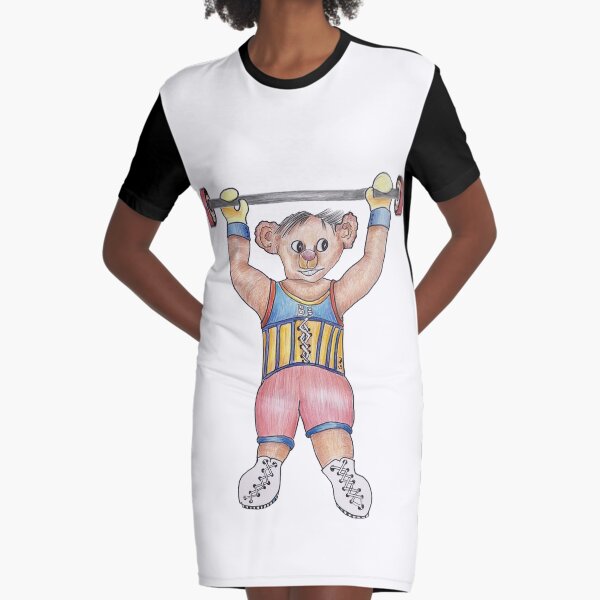 Arno Strongman Circus Performer Graphic T-Shirt Dress