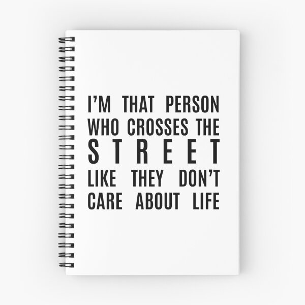 Item preview, I cross the street like I don't care about life designed and sold by lowercasev.