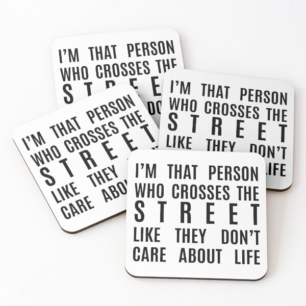 Item preview, I cross the street like I don't care about life designed and sold by lowercasev.