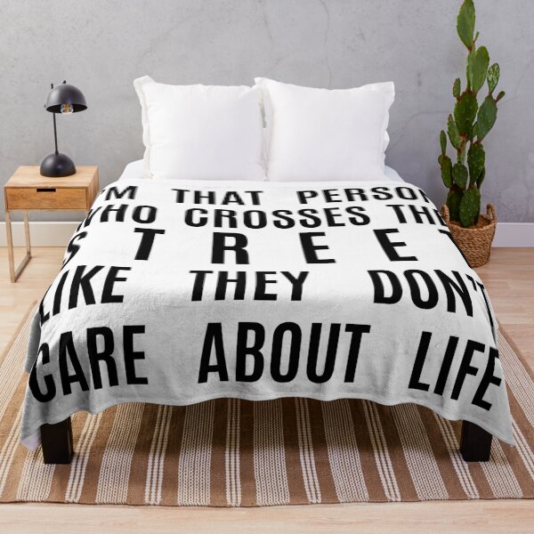 Item preview, I cross the street like I don't care about life designed and sold by lowercasev.