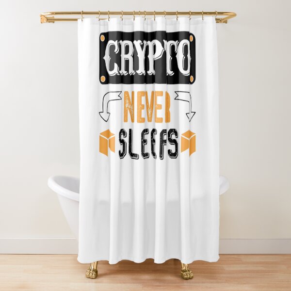Krypto schläft nie Duschvorhang